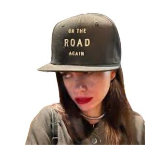 Live Nation New Era Black Willie Nelson On The Road Again SnapBack Trucker Hat